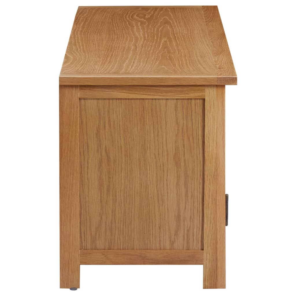 tömör tölgyfa TV szekrény 110x35x44 cm