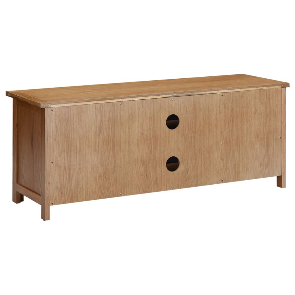 tömör tölgyfa TV szekrény 110x35x44 cm
