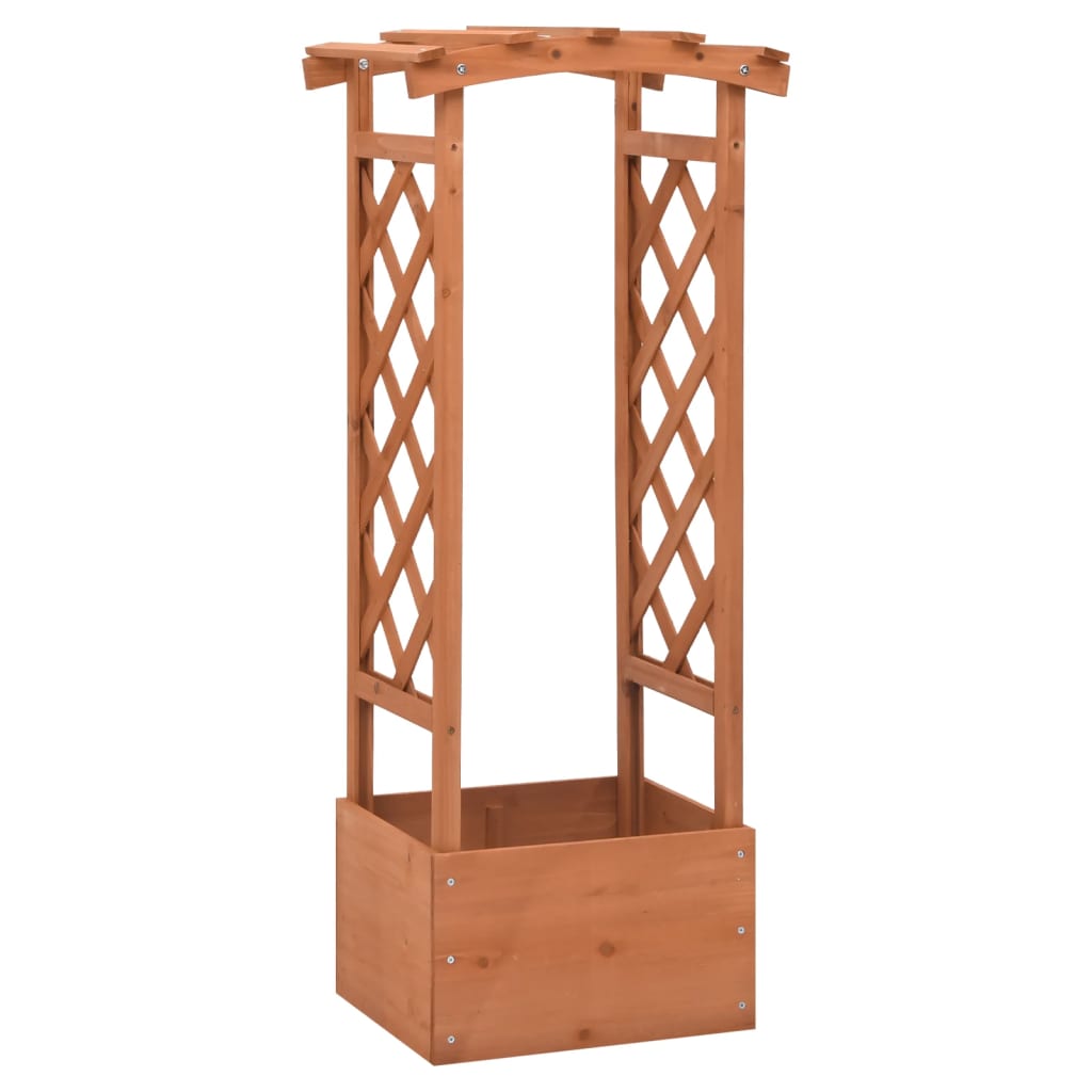 fenyőfa rácsos ültető boltívvel 49 x 39 x 117 cm