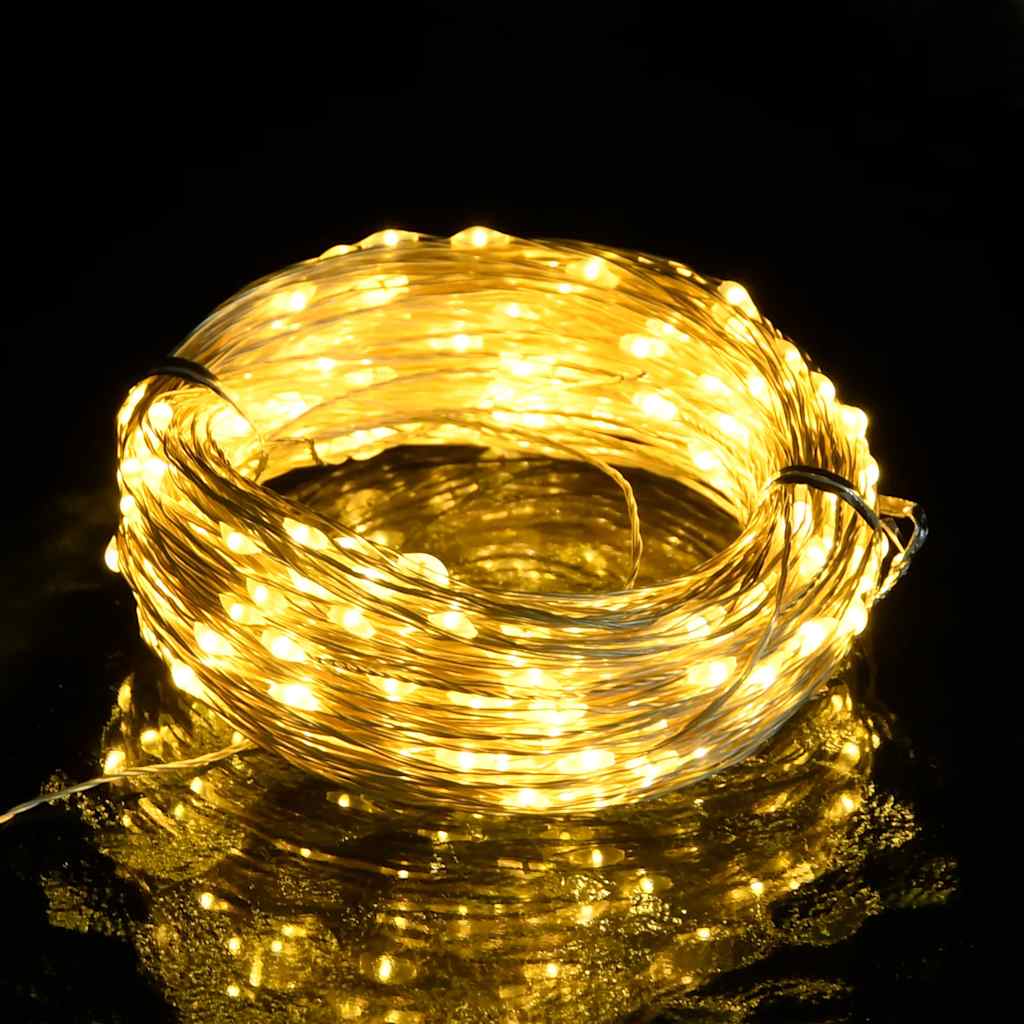 meleg fehér fényű LED-szalag 150 LED-el 15 m