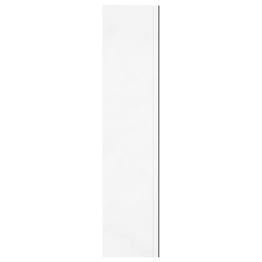 fényes fehér MDF tükrös fürdőszobaszekrény 60 x 15 x 75 cm
