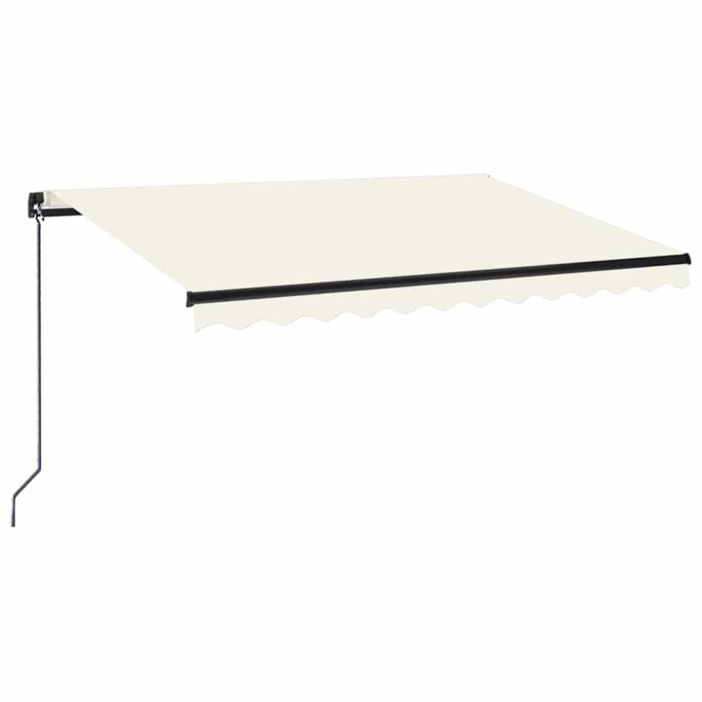 krémszínű kézzel kihúzható napellenző 350 x 250 cm