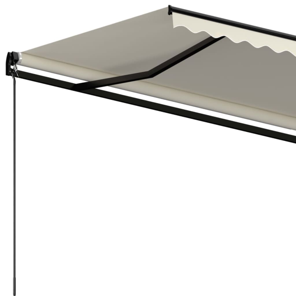 krémszínű kézzel kihúzható napellenző 600 x 350 cm