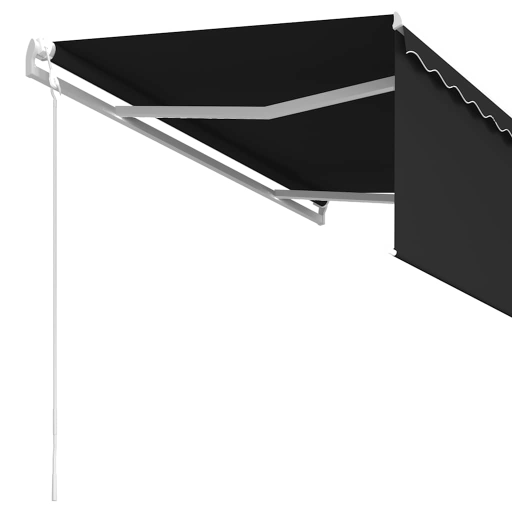 antracitszürke automata napellenző redőnnyel 3,5 x 2,5 m