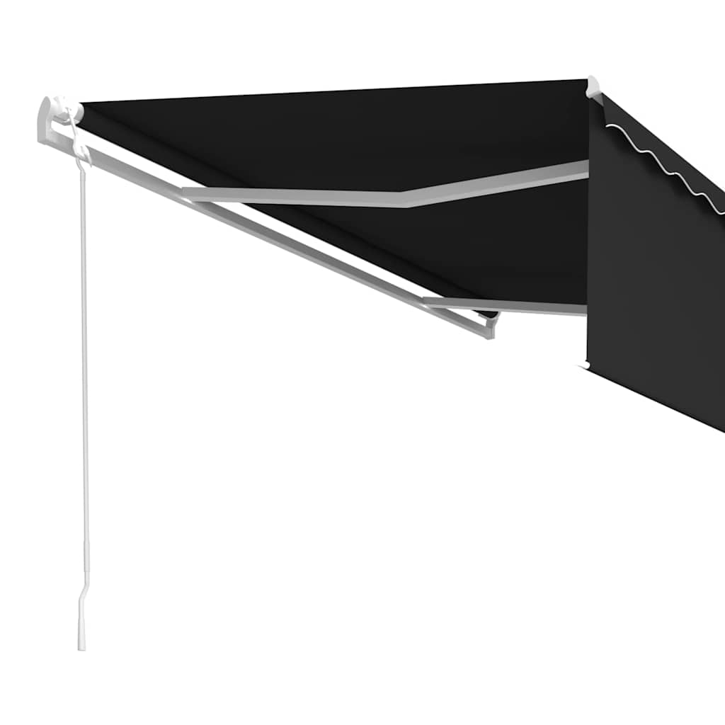 antracitszürke automata redőnyös napellenző 5 x 3 m
