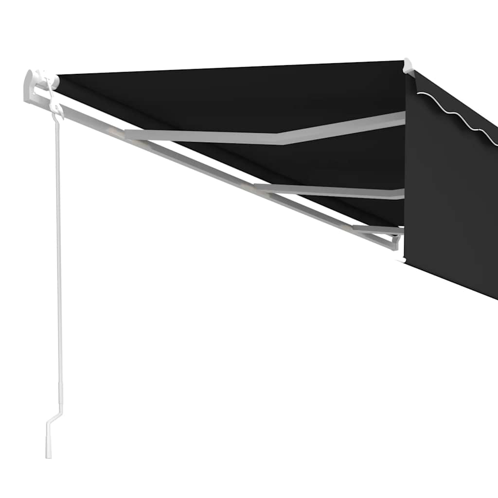 antracitszürke automata redőnyös napellenző 6 x 3 m