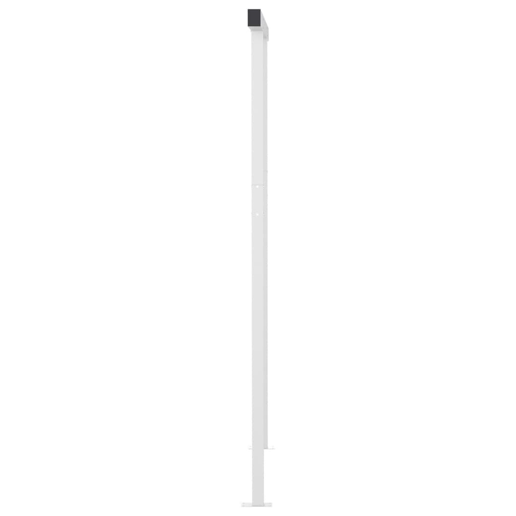 antracitszürke szélérzékelős és LED-es napellenző 3x2,5 m