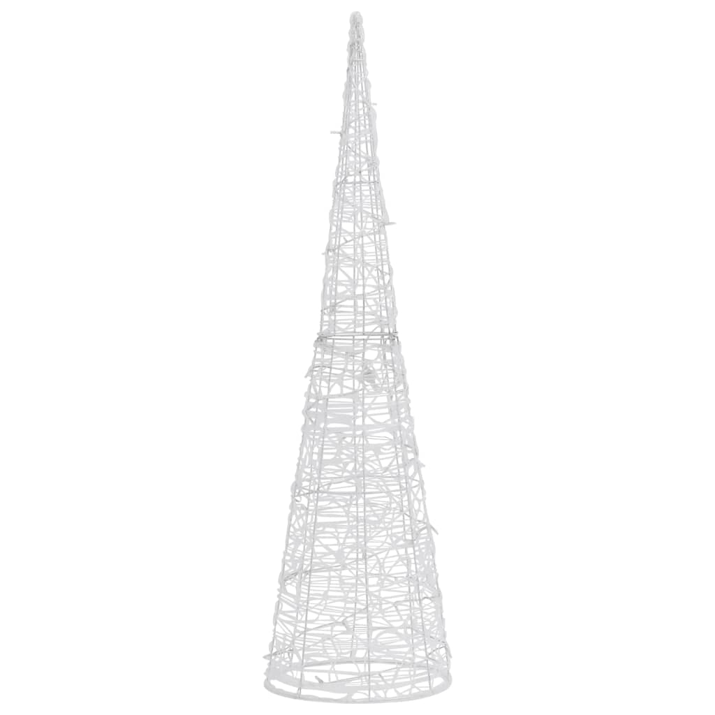 dekoratív kék fényű LED-es akril fénykúp 120 cm
