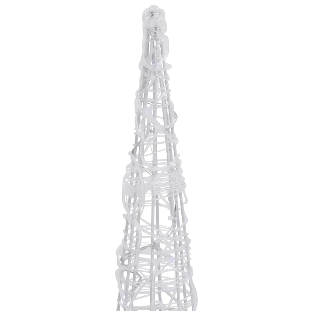 dekoratív kék fényű LED-es akril fénykúp 120 cm
