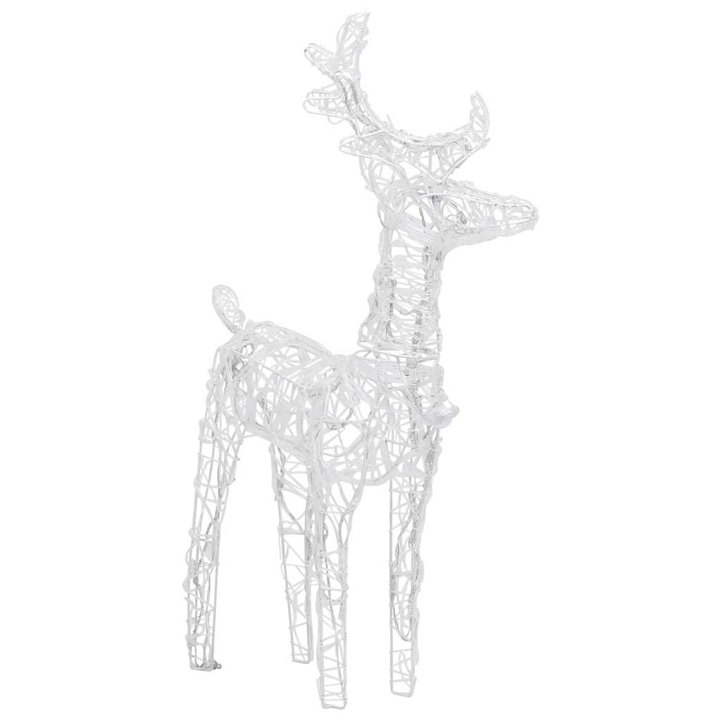 akril rénszarvasos-szános karácsonyi dísz 160 LED-del 130 cm
