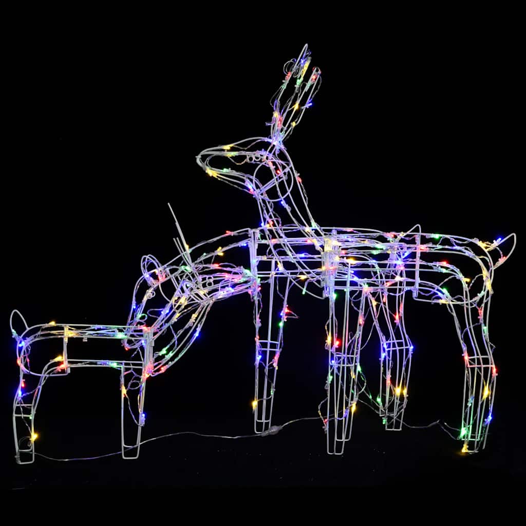 3 részes karácsonyi rénszarvas díszvilágítás 229 LED-del