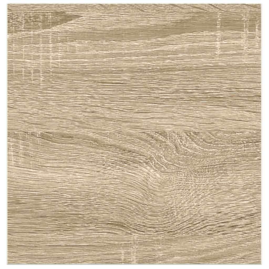 tölgyszínű és fehér MDF lebegő fali polc 23 x 23,5 x 3,8 cm