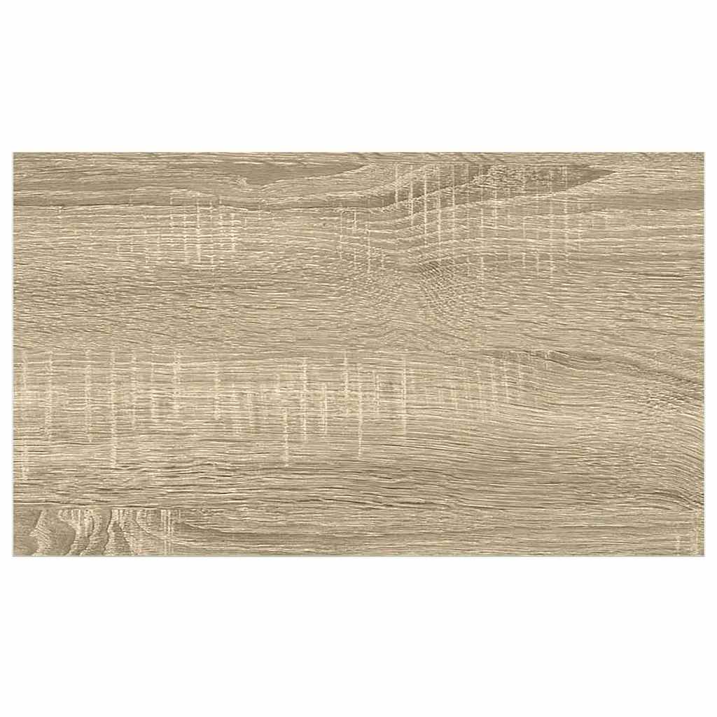 4 db tölgyszínű és fehér MDF lebegő fali polc 40 x 23,5 x 3,8 cm