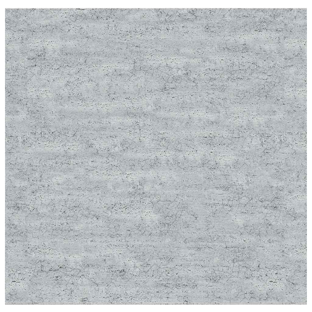 4 db betonszürke MDF lebegő fali polc 23 x 23,5 x 3,8 cm