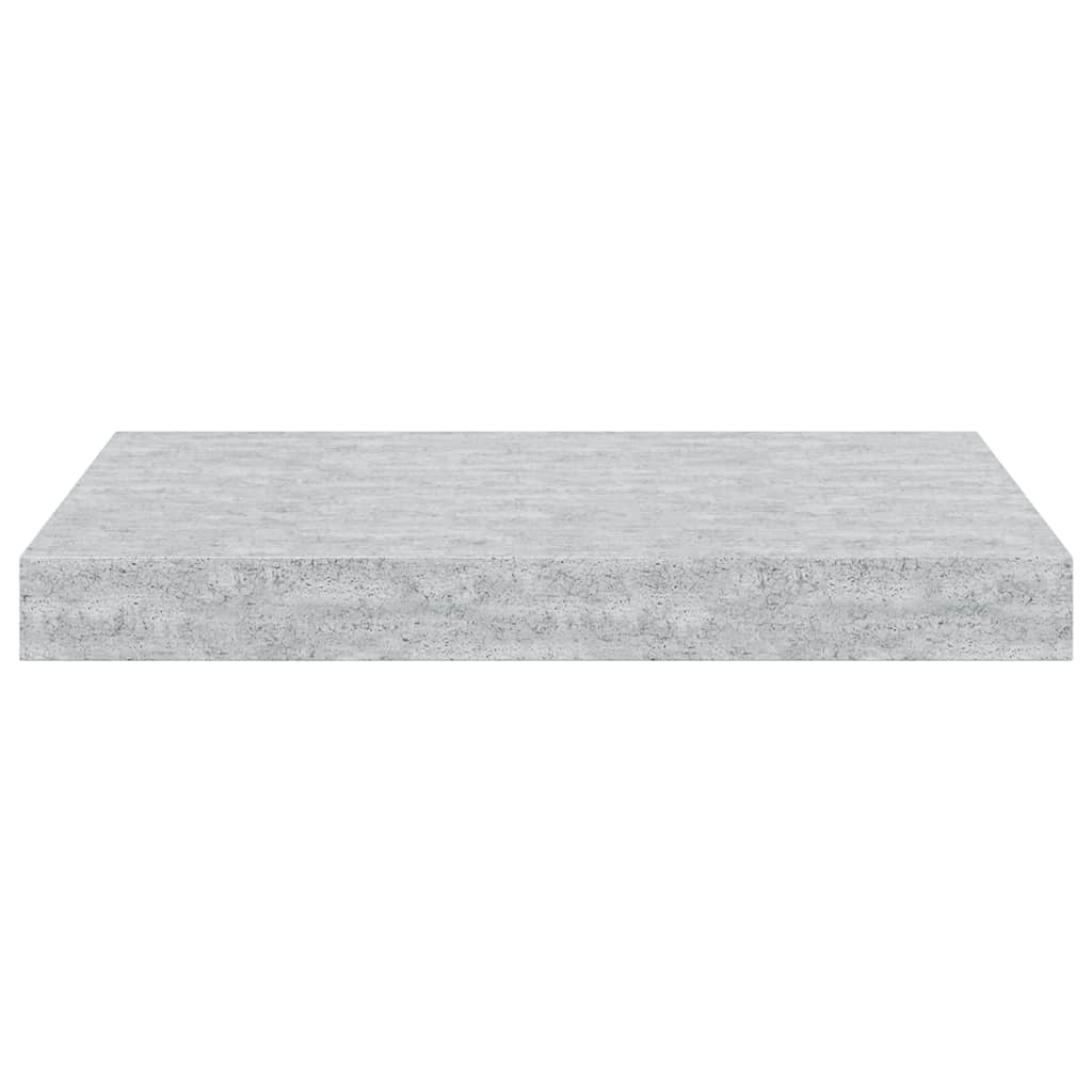 betonszürke MDF lebegő fali polc 40 x 23,5 x 3,8 cm