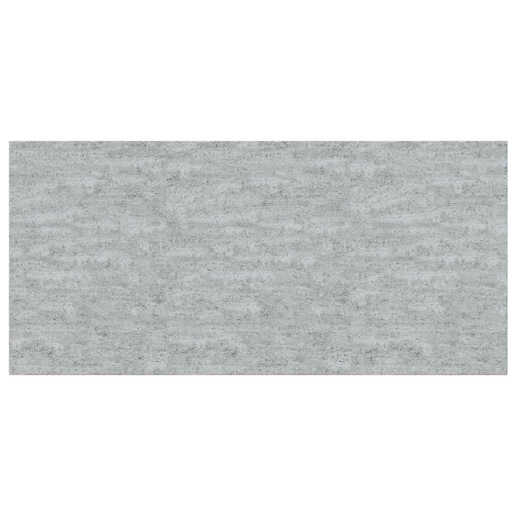 2 db betonszürke MDF lebegő fali polc 50 x 23,5 x 3,8 cm