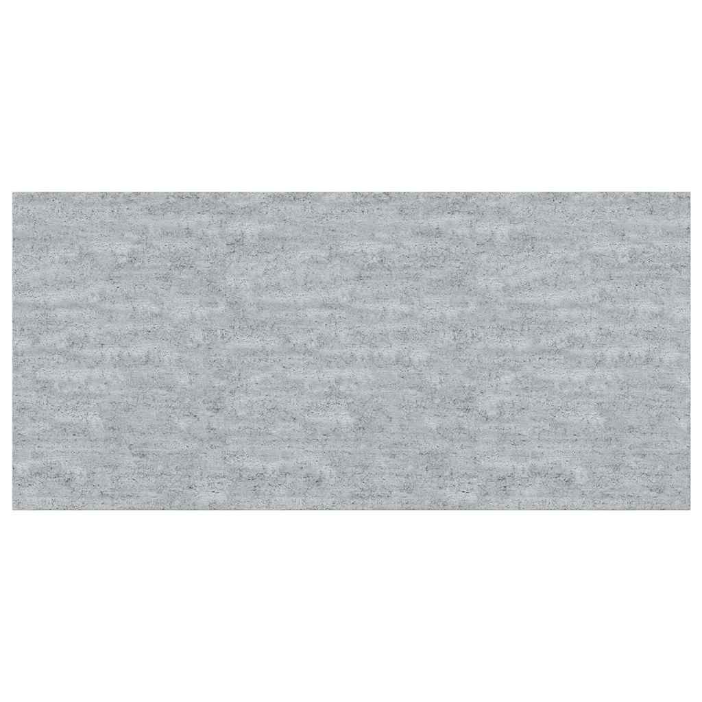 4 db betonszürke MDF lebegő fali polc 50 x 23,5 x 3,8 cm