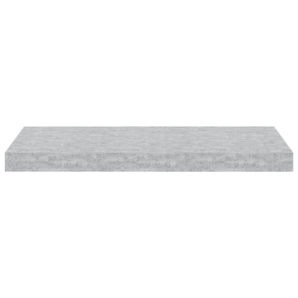 betonszürke MDF lebegő fali polc 60 x 23,5 x 3,8 cm
