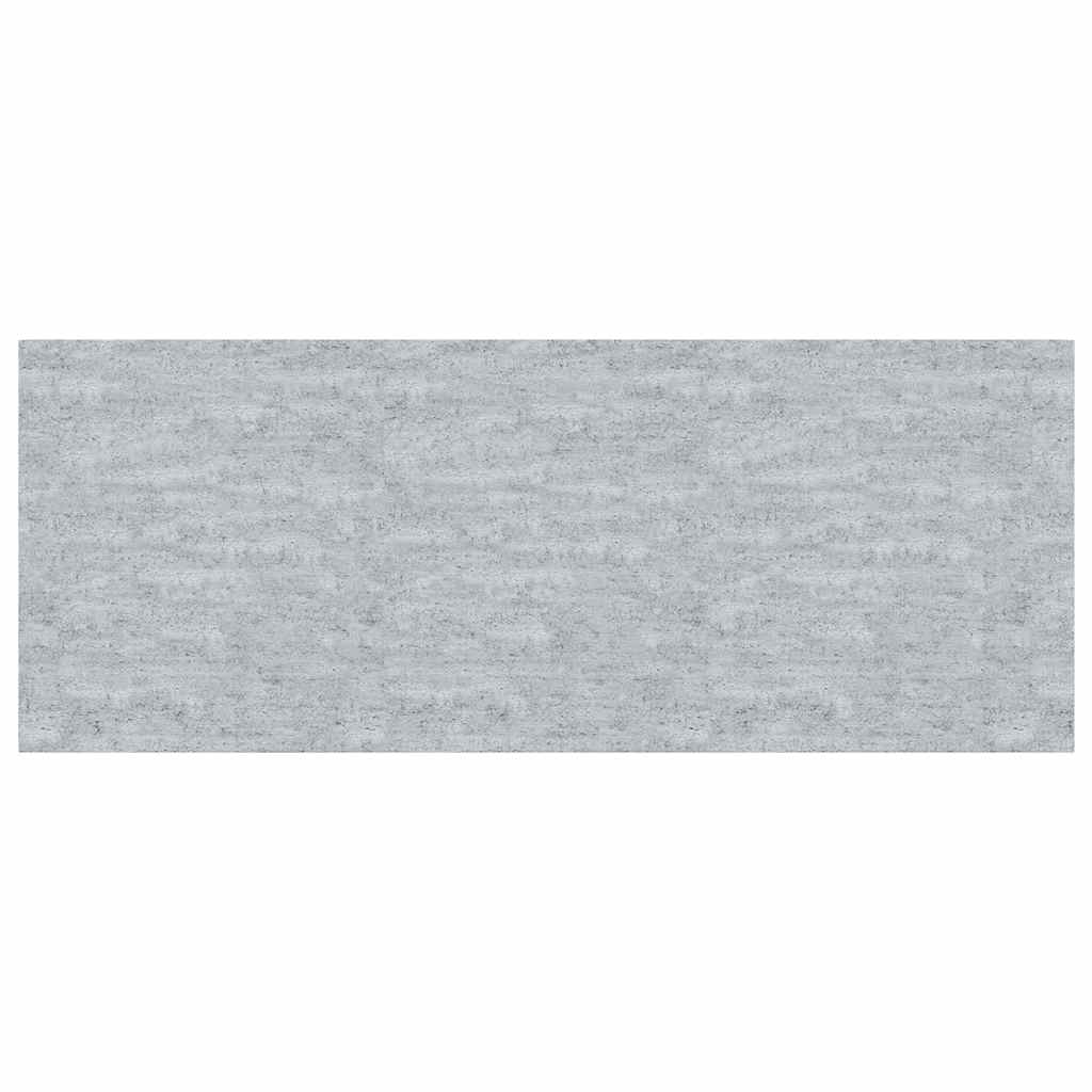 2 db betonszürke MDF lebegő fali polc 60 x 23,5 x 3,8 cm