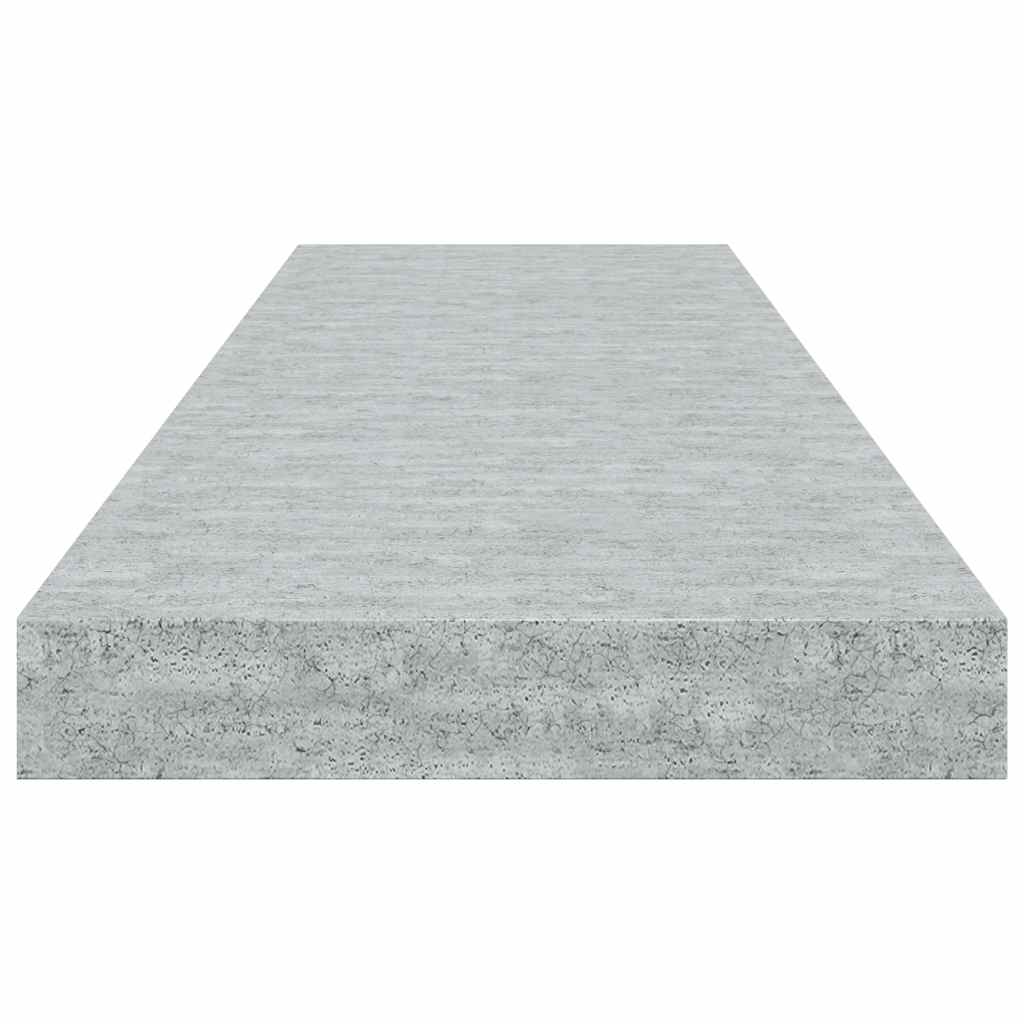 betonszürke MDF lebegő fali polc 80 x 23,5 x 3,8 cm