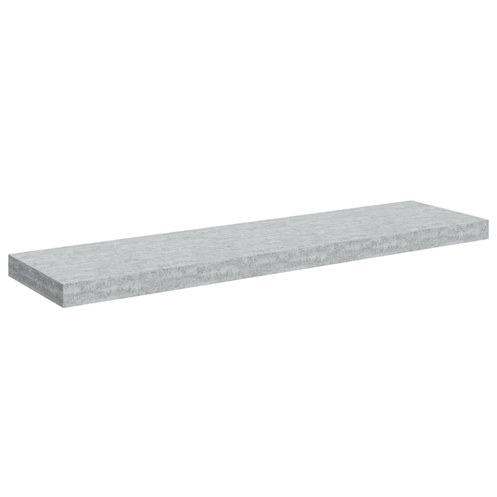 betonszürke MDF lebegő fali polc 90 x 23,5 x 3,8 cm