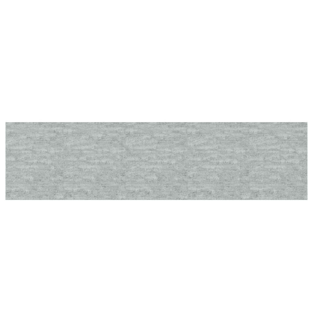 2 db betonszürke MDF lebegő fali polc 90 x 23,5 x 3,8 cm