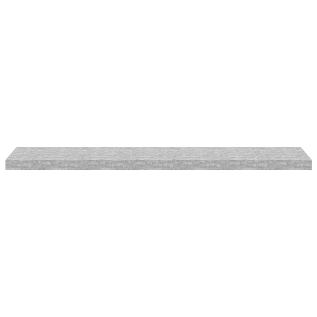 betonszürke MDF lebegő fali polc 120 x 23,5 x 3,8 cm