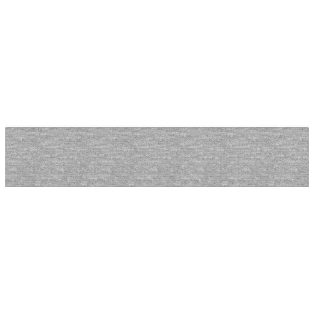 4 db betonszürke MDF lebegő fali polc 120 x 23,5 x 3,8 cm
