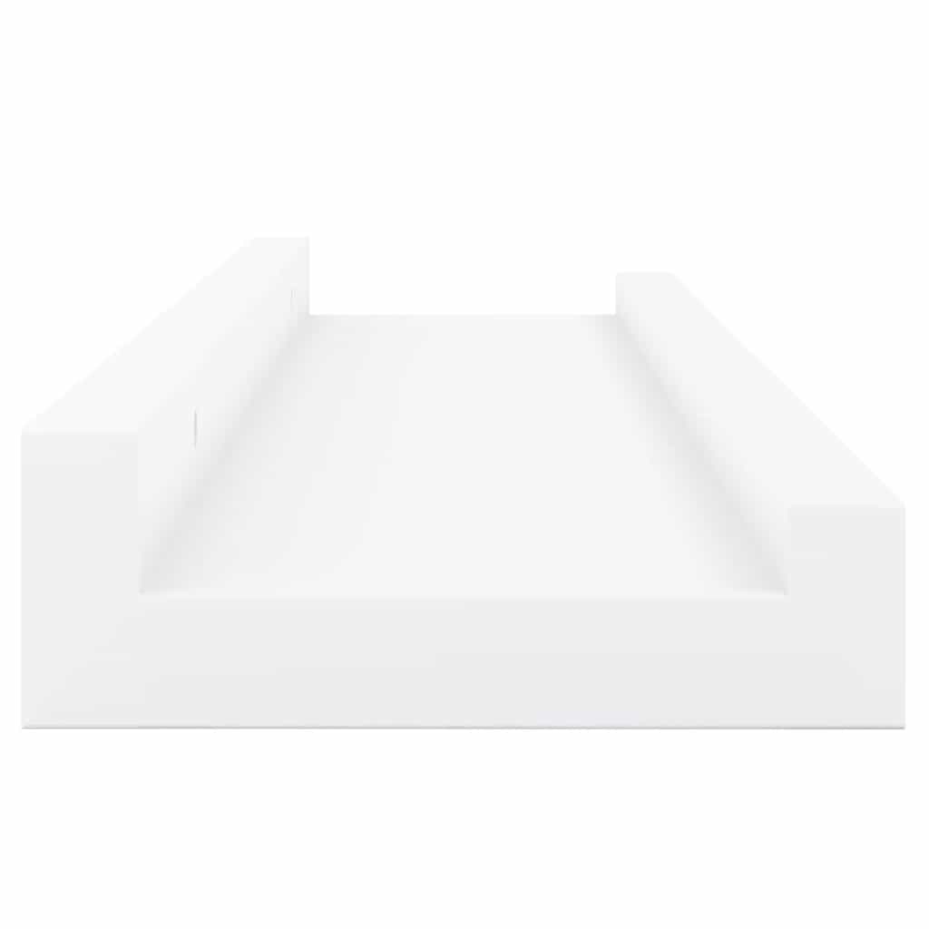 4 db fehér fali polc 40 x 9 x 3 cm