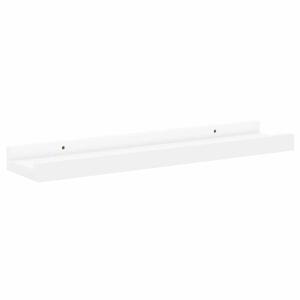 4 db fehér fali polc 40 x 9 x 3 cm