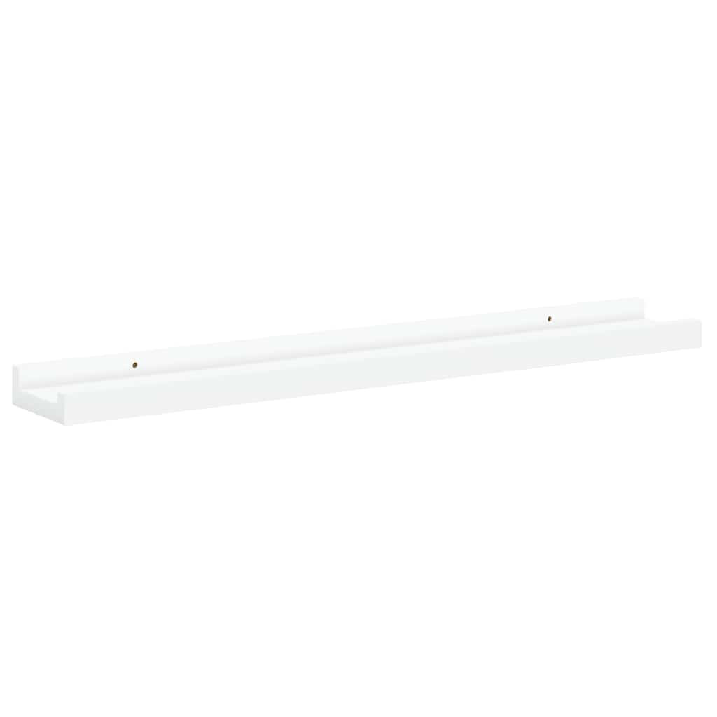 4 db fehér fali polc 60 x 9 x 3 cm