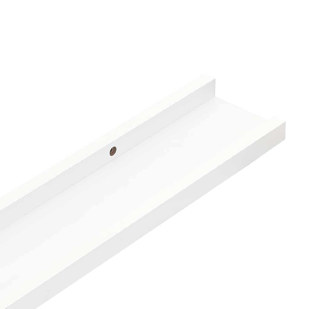 4 db fehér fali polc 60 x 9 x 3 cm