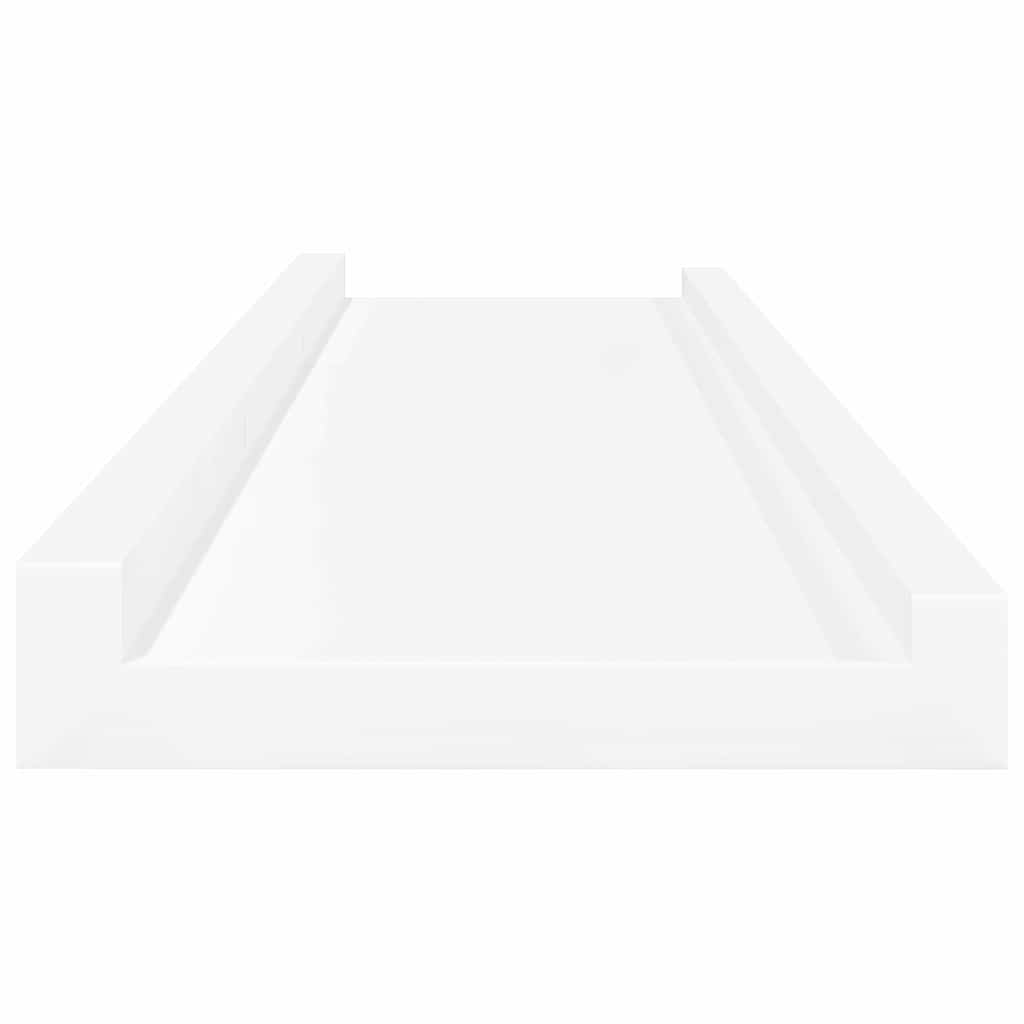 4 db fehér fali polc 80 x 9 x 3 cm