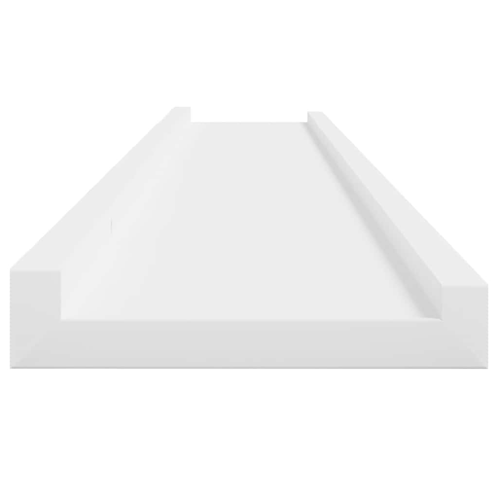 4 db fehér fali polc 100 x 9 x 3 cm