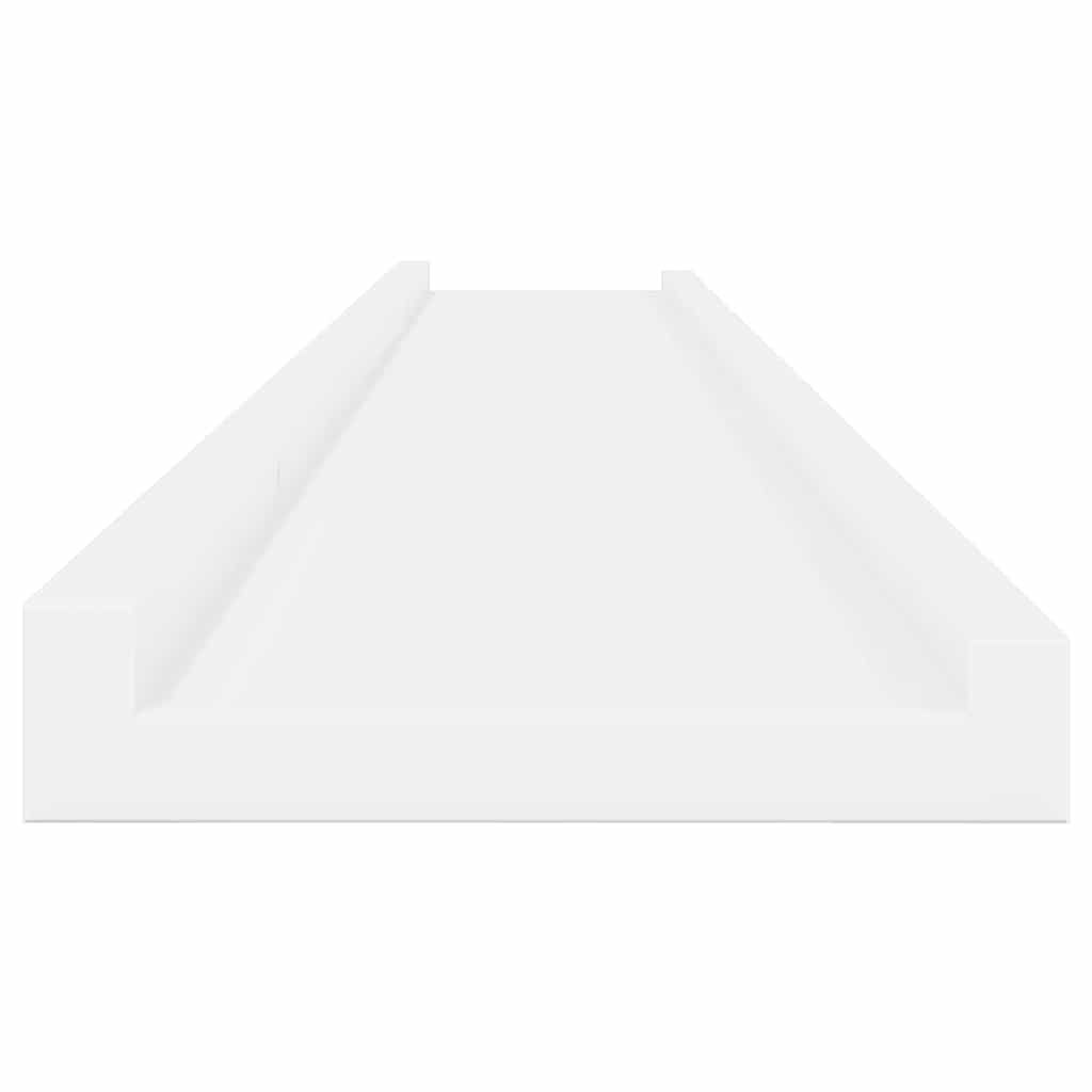 4 db fehér fali polc 115 x 9 x 3 cm
