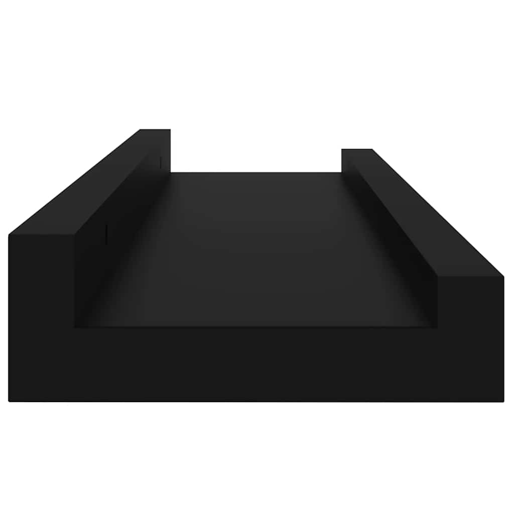 4 db fekete fali polc 40 x 9 x 3 cm