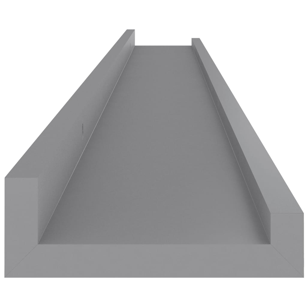 2 db szürke fali polc 100 x 9 x 3 cm