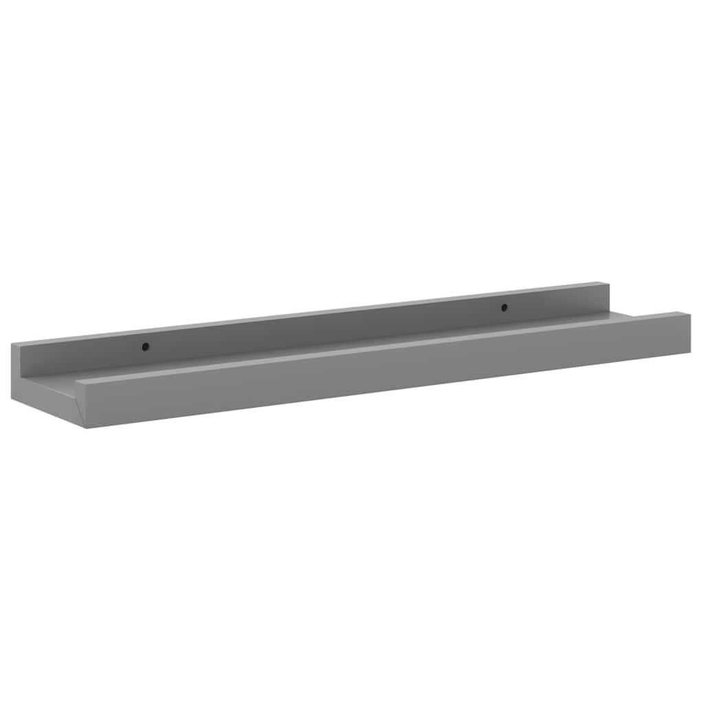 4 db szürke fali polc 40 x 9 x 3 cm
