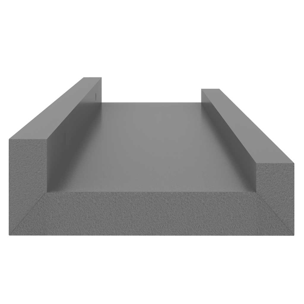 4 db szürke fali polc 40 x 9 x 3 cm
