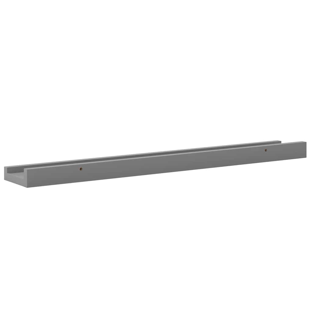 4 db szürke fali polc 60 x 9 x 3 cm