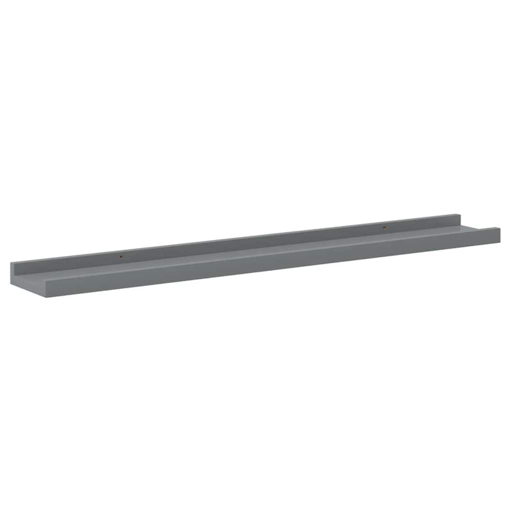 4 db szürke fali polc 80 x 9 x 3 cm