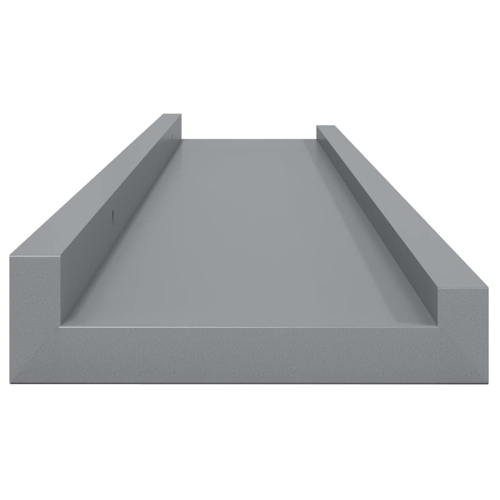 4 db szürke fali polc 80 x 9 x 3 cm