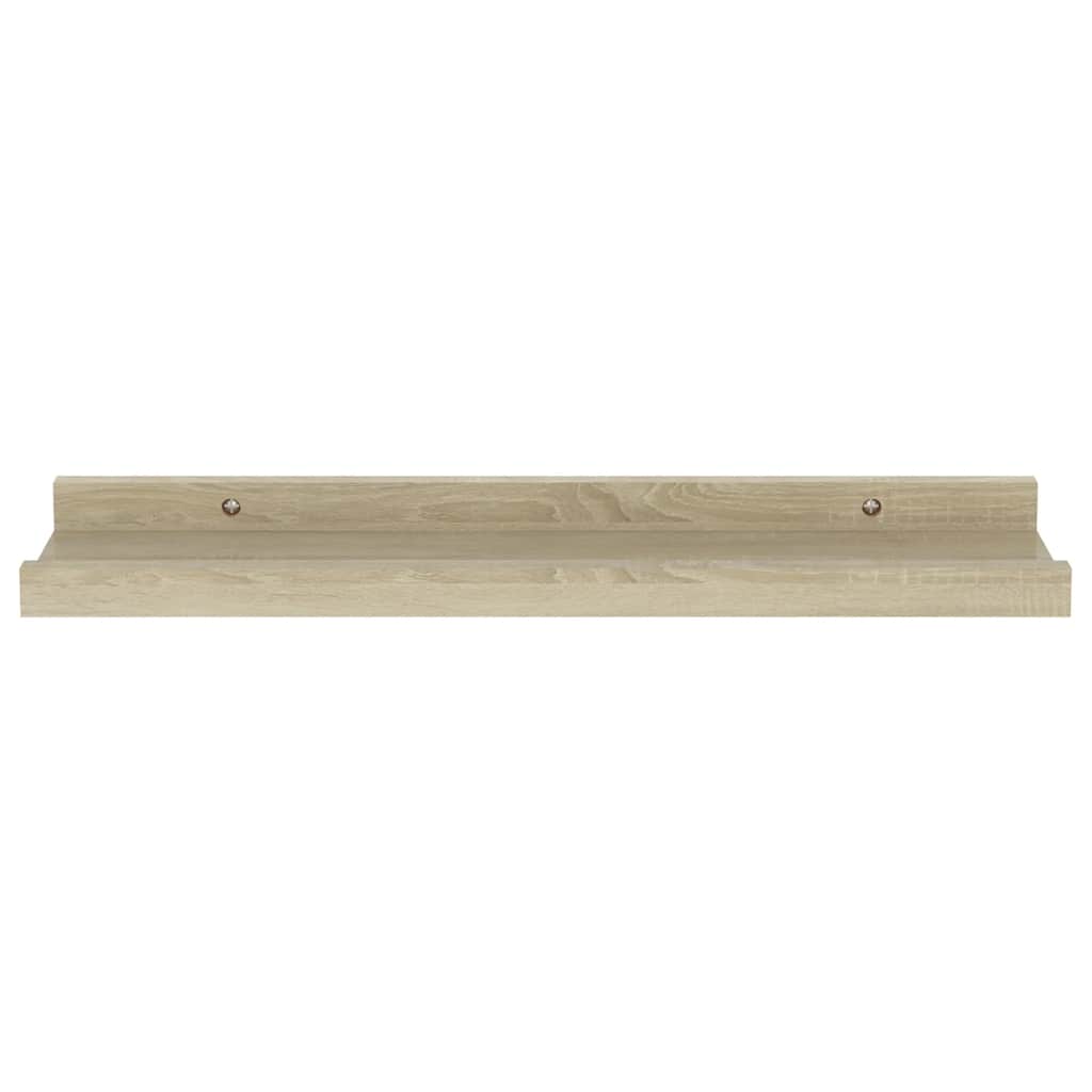 2 db sonoma tölgyfa fali polc 40 x 9 x 3 cm