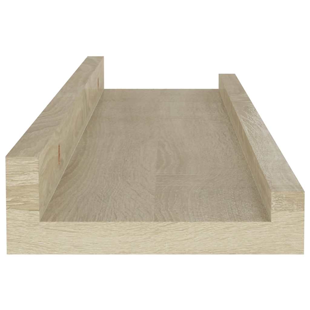 2 db sonoma tölgyfa fali polc 40 x 9 x 3 cm