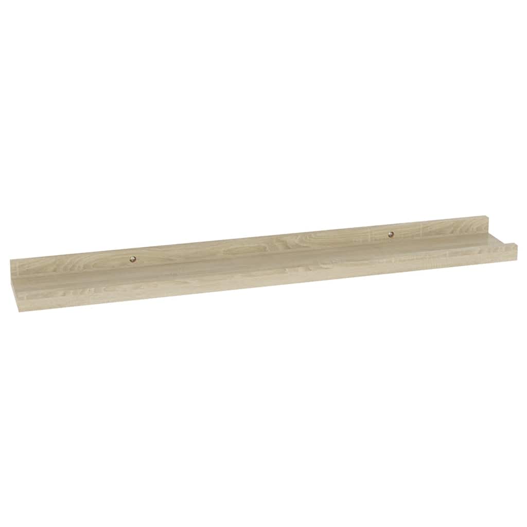 2 db sonoma tölgyfa fali polc 60 x 9 x 3 cm