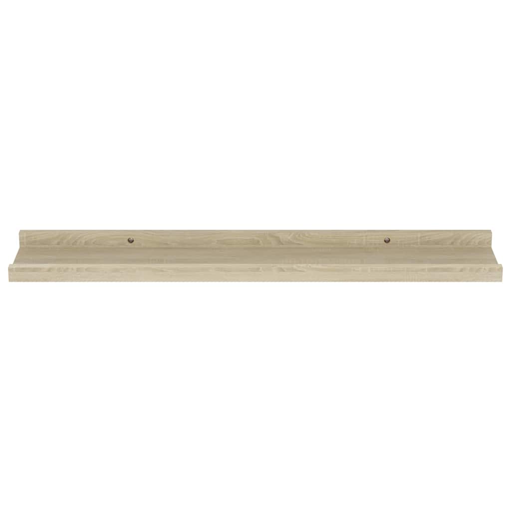 2 db sonoma tölgyfa fali polc 60 x 9 x 3 cm