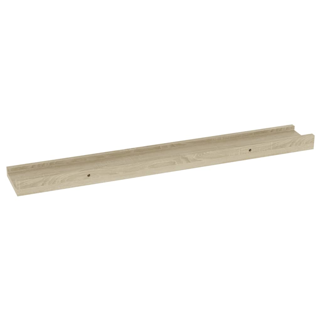 2 db sonoma tölgyfa fali polc 60 x 9 x 3 cm