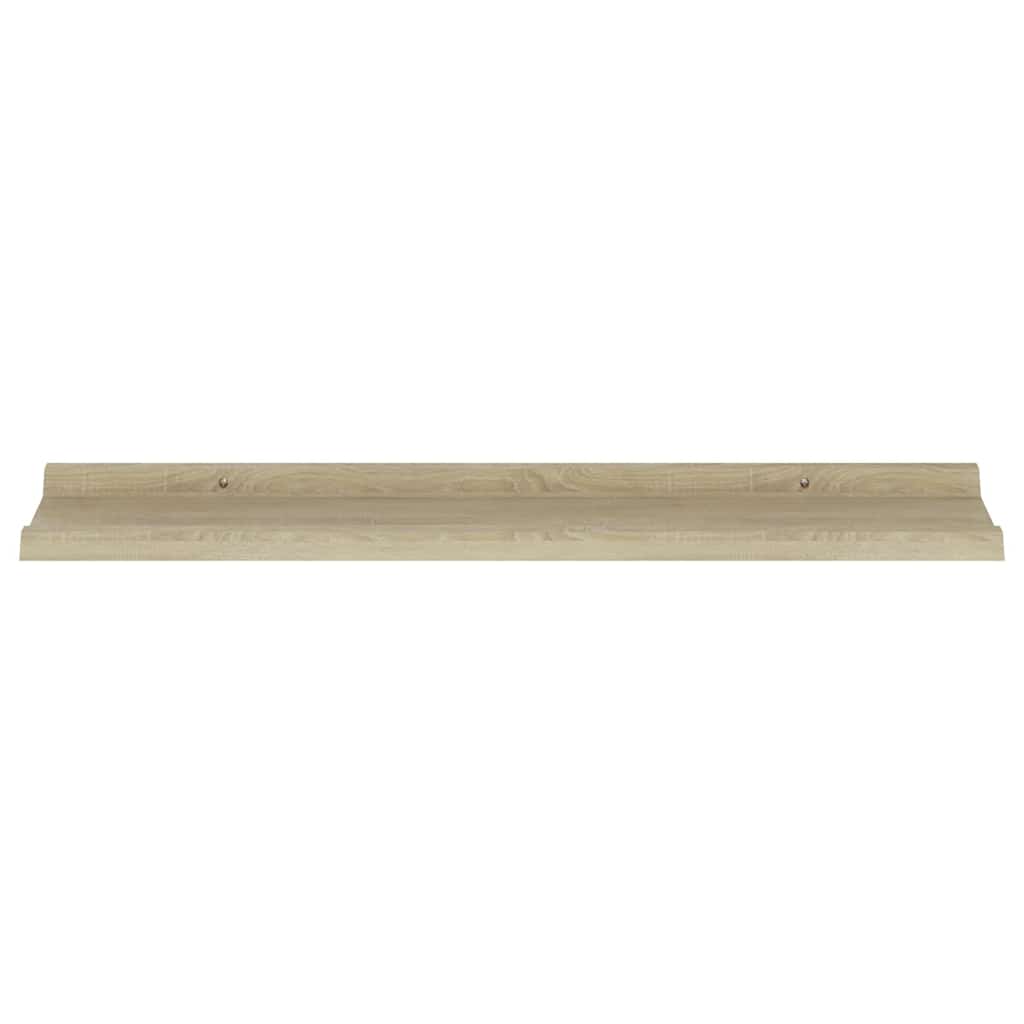 2 db sonoma tölgyfa fali polc 80 x 9 x 3 cm