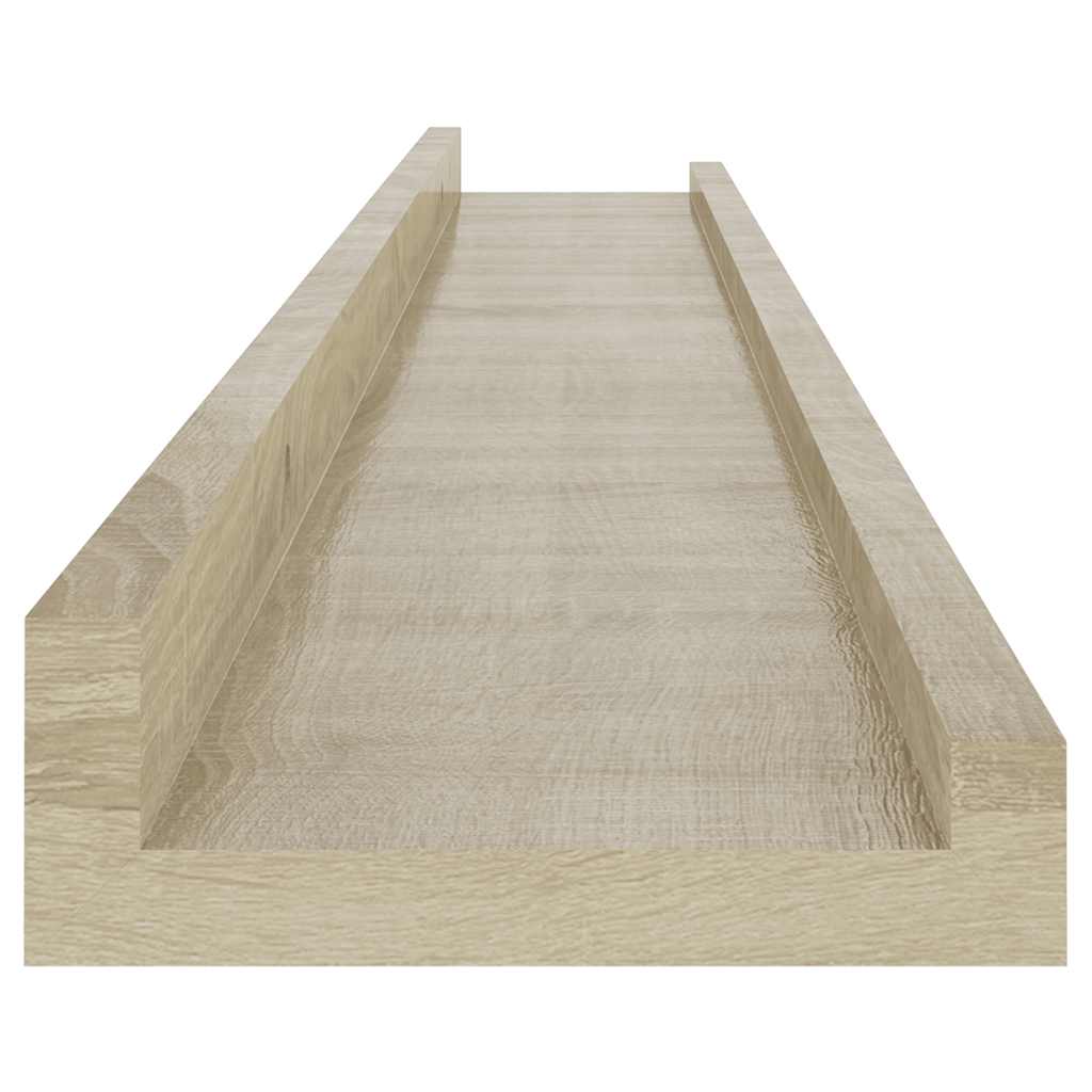 2 db sonoma tölgyfa fali polc 80 x 9 x 3 cm