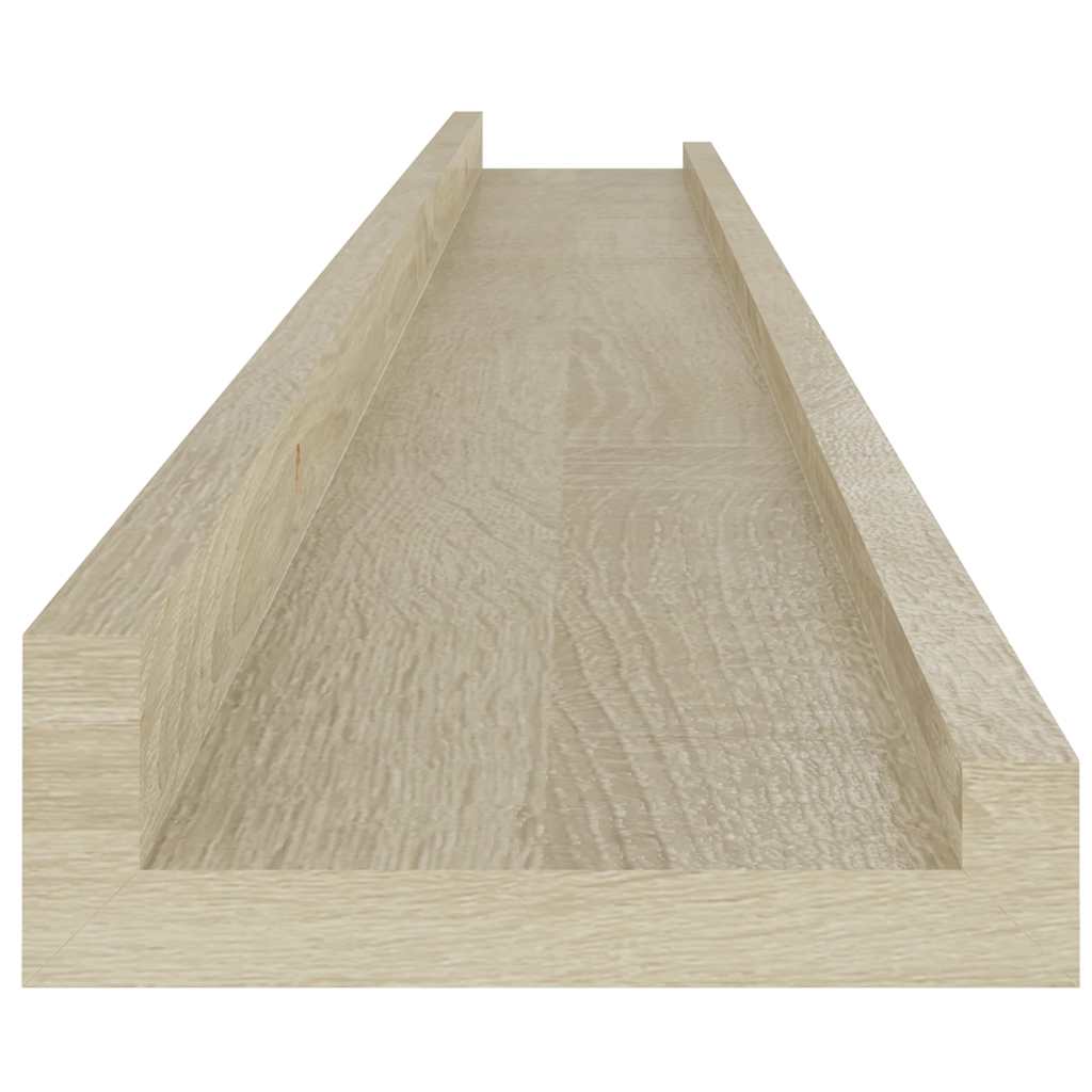2 db sonoma tölgy színű fali polc 100 x 9 x 3 cm